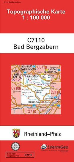 TK100 C7110 Bad Bergzabern von Landesamt für Vermessung und Geobasisinformation Rheinland-Pfalz