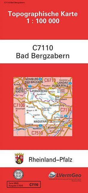 TK100 C7110 Bad Bergzabern von Landesamt für Vermessung und Geobasisinformation Rheinland-Pfalz