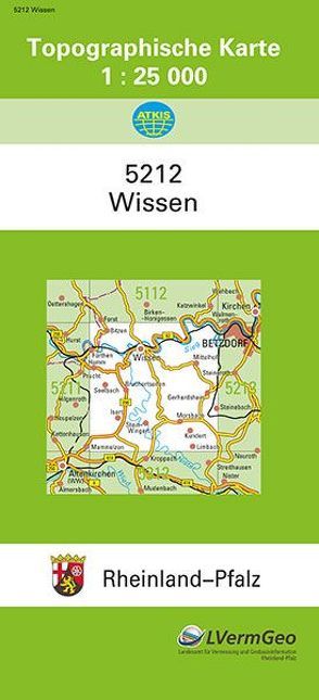 TK25 5212 Wissen von Landesamt für Vermessung und Geobasisinformation Rheinland-Pfalz