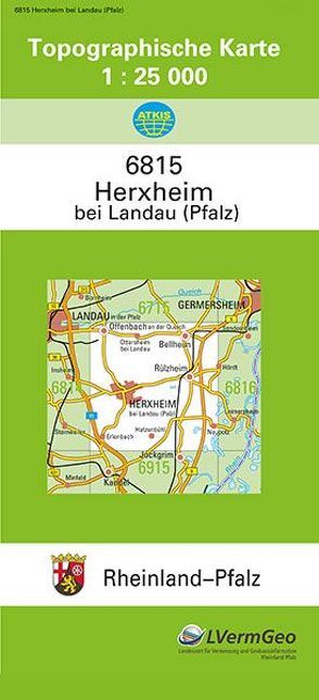 TK25 6815 Herxheim bei Landau von Landesamt für Vermessung und Geobasisinformation Rheinland-Pfalz