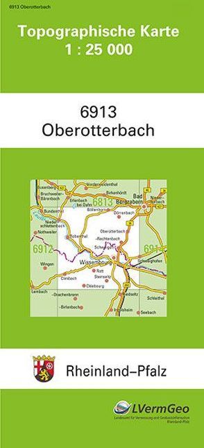 TK25 6913 Oberotterbach von Landesamt für Vermessung und Geobasisinformation Rheinland-Pfalz