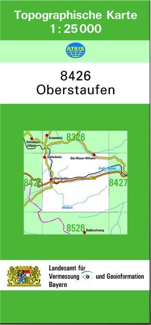 TK25 8426 Oberstaufen von Landesamt für Digitalisierung,  Breitband und Vermessung,  Bayern