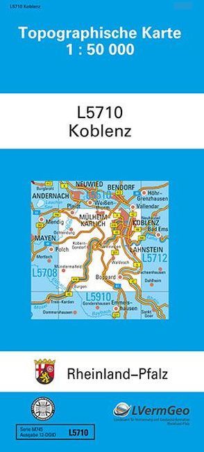 TK50 L5710 Koblenz von Landesamt für Vermessung und Geobasisinformation Rheinland-Pfalz