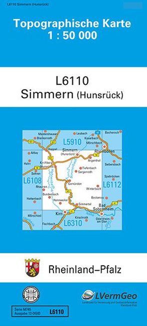 TK50 L6110 Simmern (Hunsrück) von Landesamt für Vermessung und Geobasisinformation Rheinland-Pfalz