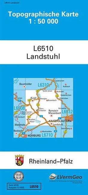 TK50 L6510 Landstuhl von Landesamt für Vermessung und Geobasisinformation Rheinland-Pfalz