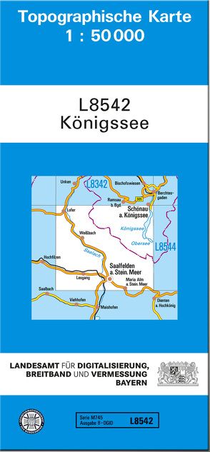 TK50 L8542 Königssee von Landesamt für Digitalisierung,  Breitband und Vermessung,  Bayern