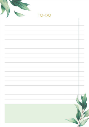 To-Do Block Botanical, vegan von Korsch Verlag