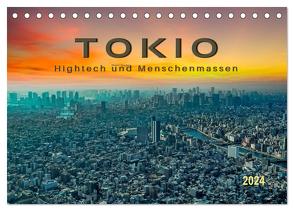 Tokio – Hightech und Menschenmassen (Tischkalender 2024 DIN A5 quer), CALVENDO Monatskalender von Roder,  Peter