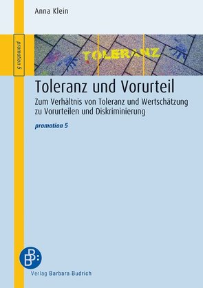 Toleranz und Vorurteil von Klein,  Anna