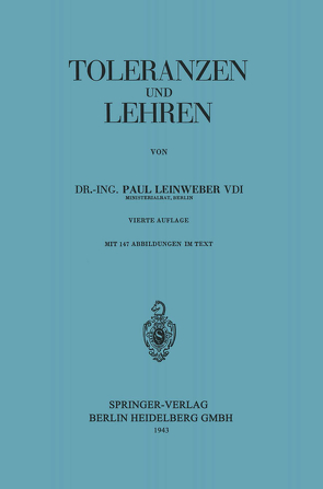 Toleranzen und Lehren von Leinweber,  Paul