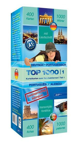 Karteikarten Top 1000 Portugiesisch (A1)