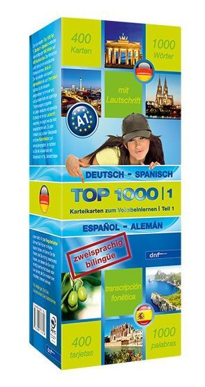 Karteikarten Top 1000 Spanisch (A1)