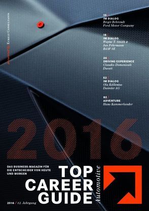 Top Career Guide Automotive 2016 von Eckelt,  Wolfgang K.