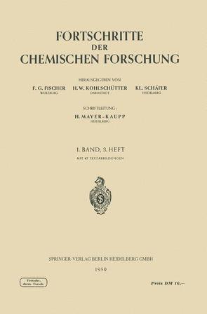 Topics in Current Chemistry 1/3 von Fischer,  F. G., Kohlschütter,  H. W., Schäfer,  K L