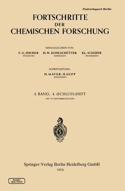 Topics in Current Chemistry 3/4 von Fischer,  F. G., Kohlschütter,  H. W., Schäfer,  K L