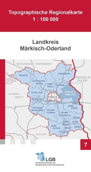 Topographische Regionalkarte 1:100000, Landkreis Märkisch-Oderland