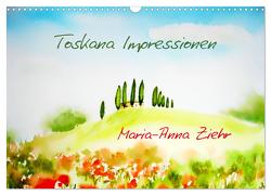 Toskana-Impressionen (Wandkalender 2024 DIN A3 quer), CALVENDO Monatskalender von Ziehr,  Maria-Anna