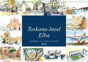 Toskana-Insel Elba – Aquarellskizzen (Wandkalender 2023 DIN A4 quer) von Kirko,  Marisa