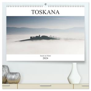 Toskana – Inseln im Nebel (hochwertiger Premium Wandkalender 2024 DIN A2 quer), Kunstdruck in Hochglanz von Schürholz,  Peter