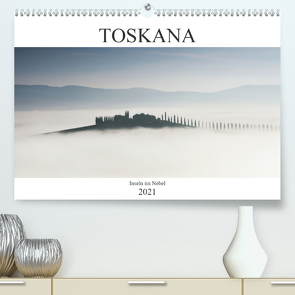 Toskana – Inseln im Nebel (Premium, hochwertiger DIN A2 Wandkalender 2021, Kunstdruck in Hochglanz) von Schürholz,  Peter