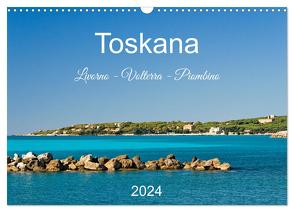 Toskana. Livorno – Volterra – Piombino (Wandkalender 2024 DIN A3 quer), CALVENDO Monatskalender von Kolfenbach,  Klaus