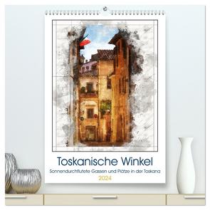 Toskanische Winkel (hochwertiger Premium Wandkalender 2024 DIN A2 hoch), Kunstdruck in Hochglanz von Leinemann,  UL-FOTO,  Ulrike