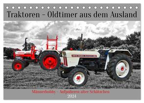 Traktoren – Oldtimer aus dem Ausland (Tischkalender 2024 DIN A5 quer), CALVENDO Monatskalender von Kleemann,  Claudia