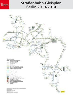 Tram Gleisplan Berlin 2018 von Stade,  Christian