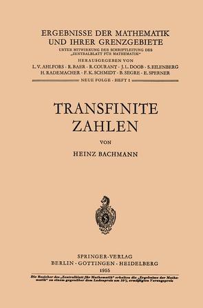 Transfinite Zahlen von Bachmann,  Heinz