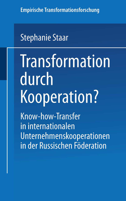 Transformation durch Kooperation? von Staar,  Stephanie