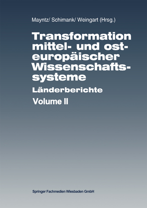 Transformation mittel- und osteuropäischer Wissenschaftssysteme von Mayntz,  Renate