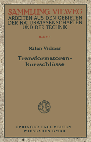 Transformatorenkurzschlüsse von Vidmar,  Milan