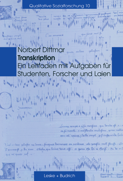 Transkription von Dittmar,  Norbert