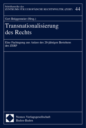 Transnationalisierung des Rechts von Brüggemeier,  Gert