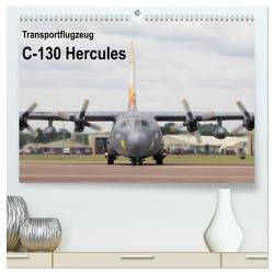 Transportflugzeug C-130 Hercules (hochwertiger Premium Wandkalender 2024 DIN A2 quer), Kunstdruck in Hochglanz von MUC-Spotter,  MUC-Spotter