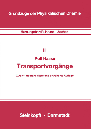 Transportvorgänge von Haase,  R.