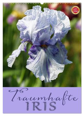 Traumhafte Iris (Wandkalender 2024 DIN A2 hoch), CALVENDO Monatskalender von Cross,  Martina