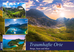 Traumhafte Orte – Berge, Seen und Meer (Wandkalender 2024 DIN A2 quer), CALVENDO Monatskalender von Amesoeder,  Raphael