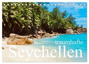 traumhafte Seychellen (Tischkalender 2024 DIN A5 quer), CALVENDO Monatskalender von Johannes Jansen und Dr. Luisa Rüter,  Dr.