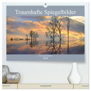 Traumhafte Spiegelbilder (hochwertiger Premium Wandkalender 2024 DIN A2 quer), Kunstdruck in Hochglanz von Lutzenberger,  Monika