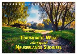 Traumhafte Wege – Unterwegs auf Neuseelands Südinsel (Tischkalender 2024 DIN A5 quer), CALVENDO Monatskalender von Bort,  Gundis