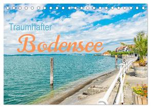Traumhafter Bodensee (Tischkalender 2024 DIN A5 quer), CALVENDO Monatskalender von Rabus,  Tina