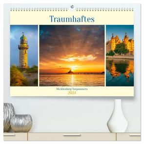 Traumhaftes Mecklenburg-Vorpommern (hochwertiger Premium Wandkalender 2024 DIN A2 quer), Kunstdruck in Hochglanz von Wasilewski,  Martin