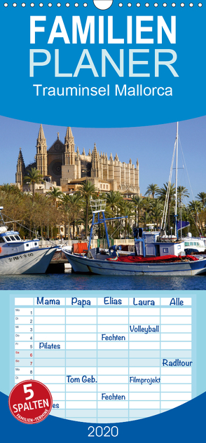 Trauminsel Mallorca – Familienplaner hoch (Wandkalender 2020 , 21 cm x 45 cm, hoch) von Reupert,  Lothar