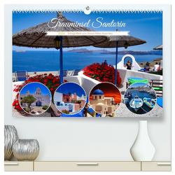 Trauminsel Santorin (hochwertiger Premium Wandkalender 2024 DIN A2 quer), Kunstdruck in Hochglanz von Huschka,  Klaus-Peter