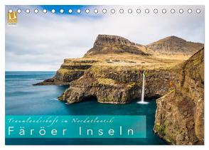 Traumlandschaft im Nordatlantik. Färöer Inseln (Tischkalender 2024 DIN A5 quer), CALVENDO Monatskalender von Feiner,  Denis