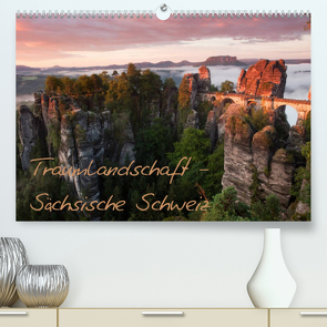 Traumlandschaft – Sächsische Schweiz (Premium, hochwertiger DIN A2 Wandkalender 2023, Kunstdruck in Hochglanz) von Ehrentraut,  Dirk