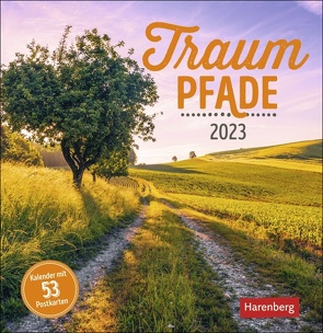 Traumpfade Postkartenkalender 2023. Die Poesie der Natur in einem Fotokalender. 53 Postkarten zum Verschicken und Sammeln in einem dekorativen Tischkalender. von Harenberg