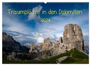 Traumplätze in den Dolomiten (Wandkalender 2024 DIN A2 quer), CALVENDO Monatskalender von Jordan,  Sonja