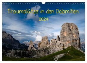 Traumplätze in den Dolomiten (Wandkalender 2024 DIN A3 quer), CALVENDO Monatskalender von Jordan,  Sonja